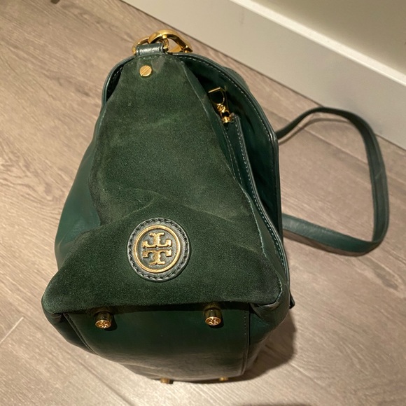 Tory Burch 797 Suede Medium Satchel - Picture 3 of 7